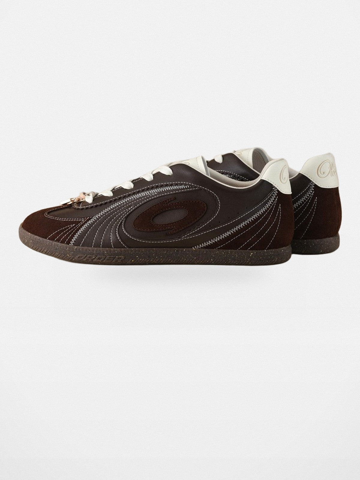 OLDORDER Dark Brown German Army Trainers in Brown