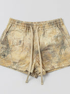 SMFK Cotton Blend Cargo Shorts in Beige