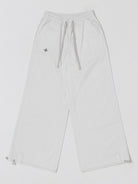 SMFK Wide Leg Cotton Cargo Sweatpants in White