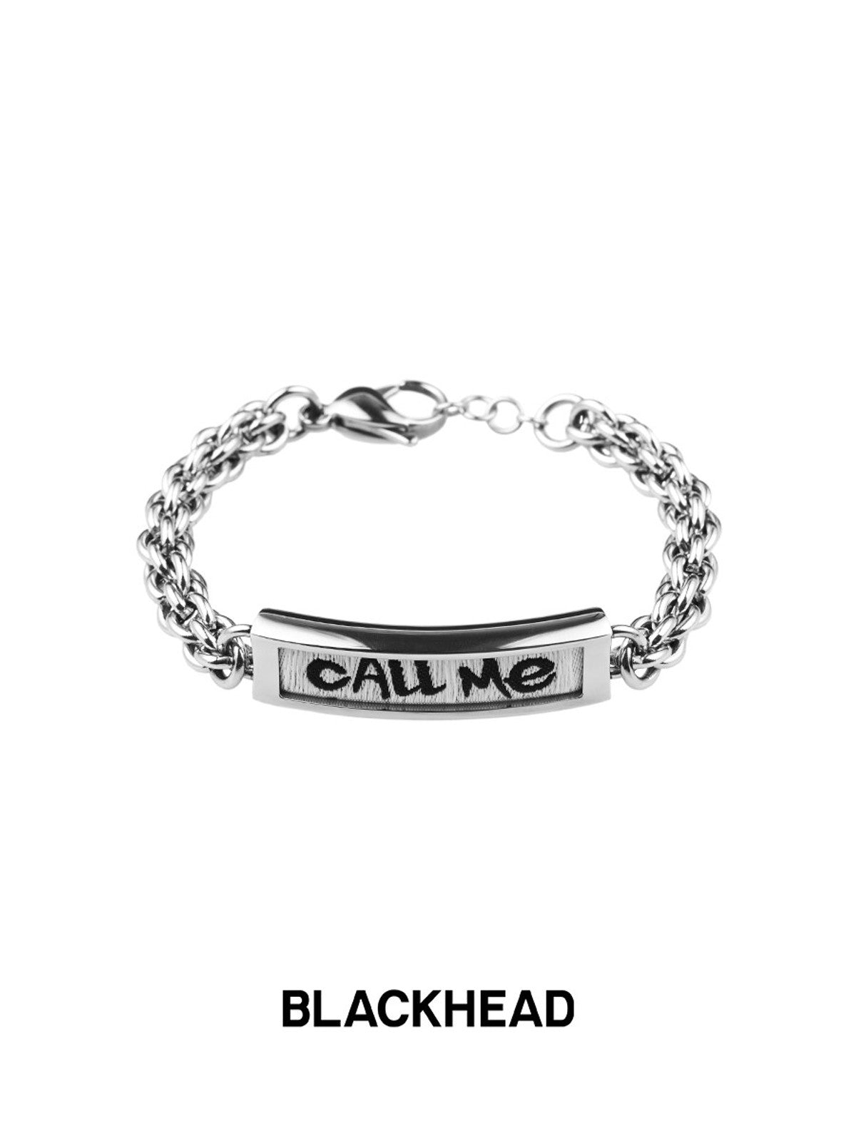 BLACKHEAD Call Me Steel Cuban Chain Bracelet in Silver