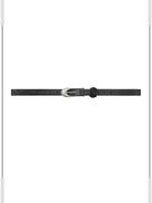 FaxCopyExpress Irregular Buckle Belt in Black