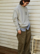 USAGE Reversible Sorona Blend Sweatshirt in Gray - On Male Model