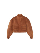 SHUSHU/TONG Wide Sleeve Cropped Jacket in Beige