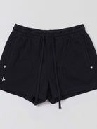 SMFK Cotton Wool Blend Drawstring Shorts in Black