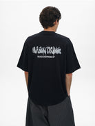 MASONPRINCE Graffiti Logo Cotton T Shirt in Black - On Model