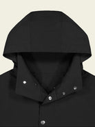 FaxCopyExpress Drawstring Hem Cropped Jacket in Black - Detail