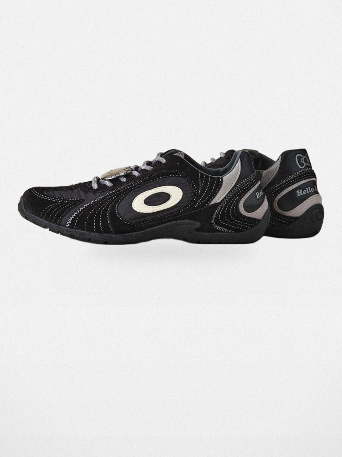 OLDORDER Hello Kitty Velvet GAT Sneakers in Black
