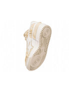 KILLWINNER Khaki Distressed Denim Low Top Sneakers in Khaki