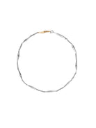 BLACKHEAD Two Tone Lightning Bolt Necklace in Gray