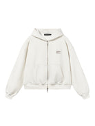 BLINDNOPLAN Metallic Logo Zip Hoodie Pants Set in White