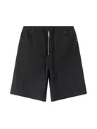 BLINDNOPLAN Textured Rivet Suit Shorts in Black
