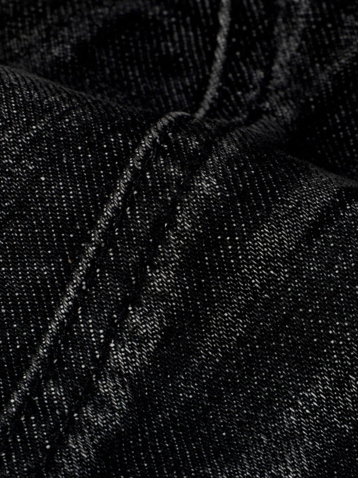 FaxCopyExpress Curved Panel Dirty Wash Jeans in Gray - Detail