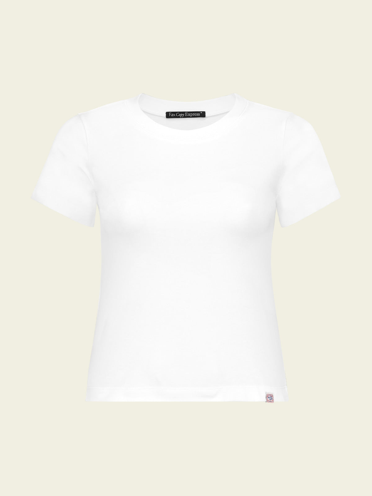 FaxCopyExpress Classic Cotton Logo T Shirt in White