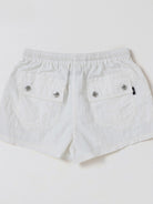 SMFK Lightweight Drawstring Track Shorts in White