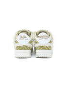 KILLWINNER Corduroy Leather Low Top Sneakers in Green
