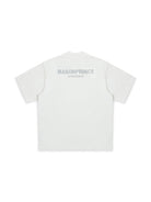 MASONPRINCE Reflective Logo Heavyweight Cotton T Shirt in White