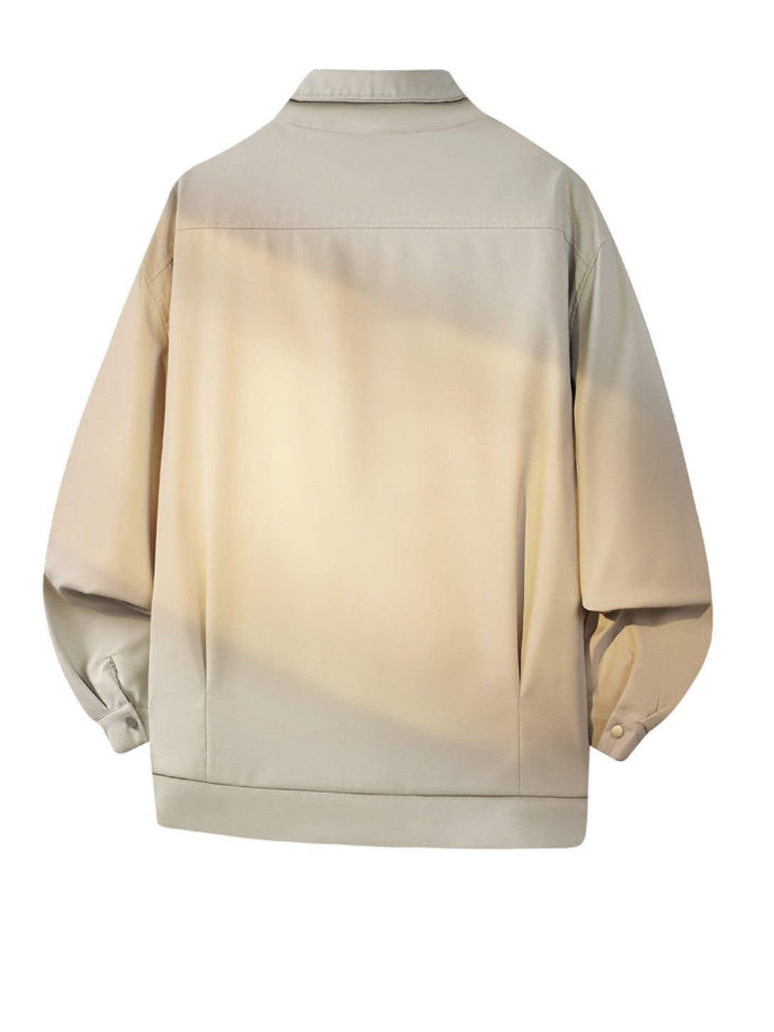 MEDM Collared Snap Front Jacket in Beige