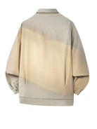 MEDM Collared Snap Front Jacket in Beige