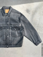 UNKNOWNWORLD Washed Grey Coated Trucker Jacket in Gray - Lifestyle
