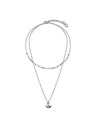 BLACKHEAD Double Layer Manta Ray Necklace in Silver