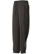 BLINDNOPLAN Adjustable Zip Hem Cotton Sweatpants in Gray