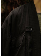 USAGE Reversible Utility Noragi Jacket in Black - On Model