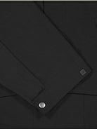 FaxCopyExpress Drawstring Hem Cropped Jacket in Black - Detail