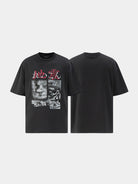 SWFI Distressed Graphic Single Stitch Tee in Black