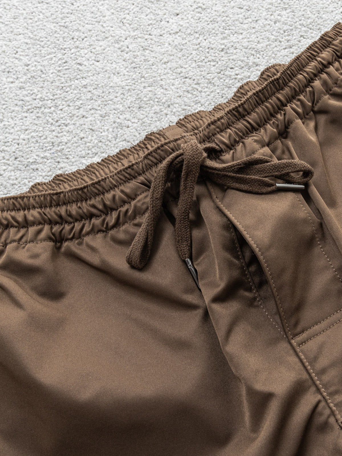 SOD High Density Twill Joggers in Brown - Detail