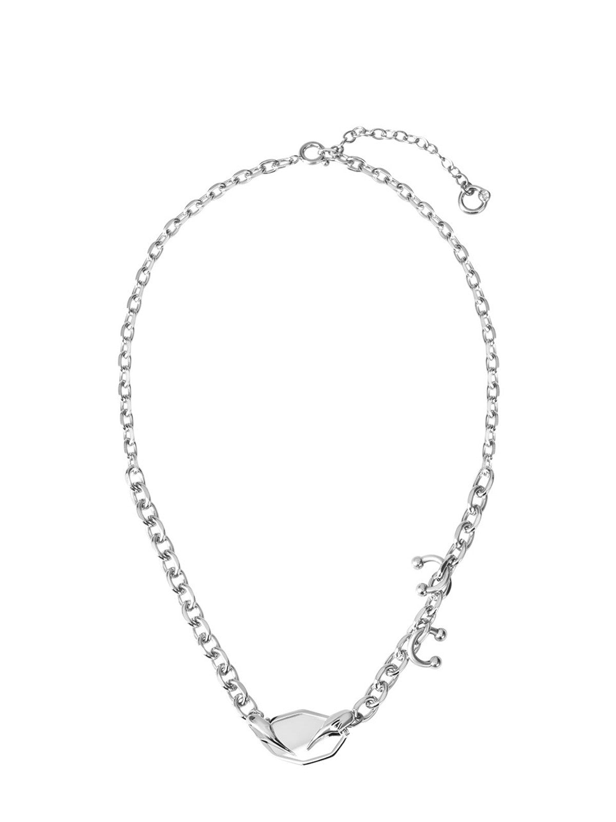 BLACKHEAD Panic Mirror Pendant Necklace in Silver