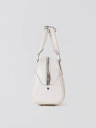 SMFK Phantom Leather Top Handle Bag in White