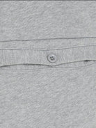 MASONPRINCE Wide Leg Inverted Pleat Sweatpants in Gray - Detail
