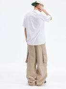 MEDM Cooling Cotton Blend T Shirt in White - On Model