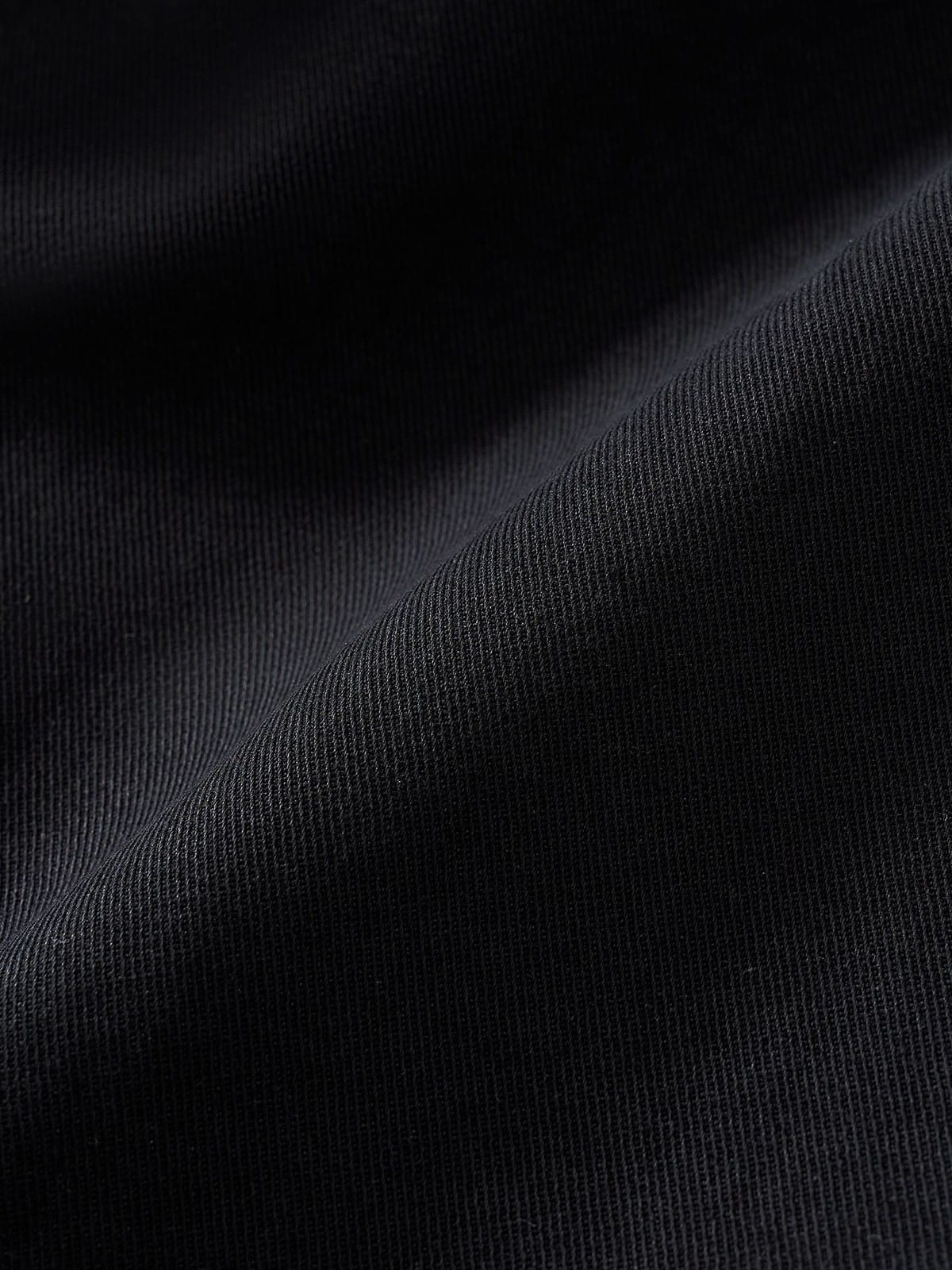MSBEAST Cotton Blend Tapered Cropped Trousers in Black - Detail