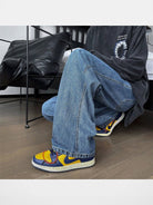 MASONPRINCE Straight Leg Denim Jeans in Denim - On Model