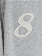 MASONPRINCE Wide Leg Inverted Pleat Sweatpants in Gray - Detail