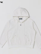 SMFK Cotton Wool Blend Oversized Hoodie in White