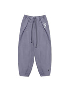 MASONPRINCE Wide Leg Inverted Pleat Sweatpants in Purple