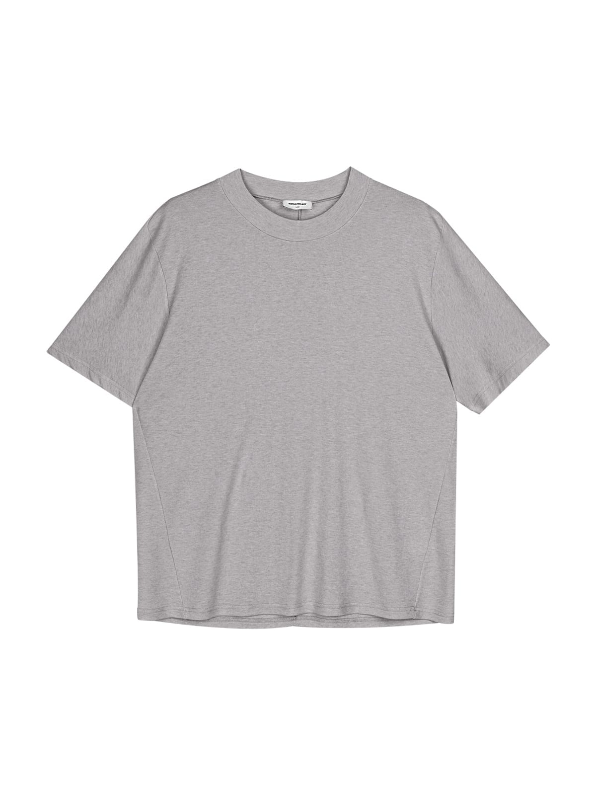 SIMPLE PROJECT Wool Blend Crewneck T Shirt in Gray