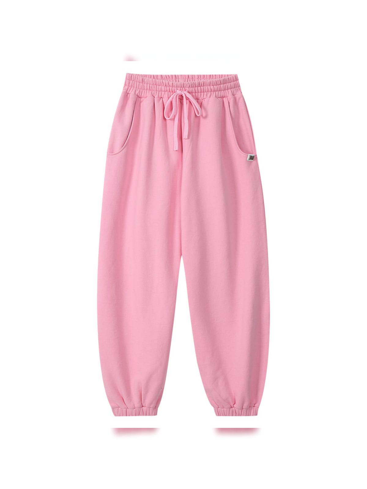 MEDM Cotton Drawstring Sweatpants in Pink