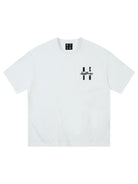 MEDM Tufted Logo Cotton T Shirt in White