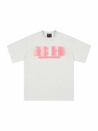 MEDM Glitch Logo Graphic Cotton T Shirt in Gray