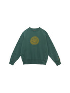 USAGE Washed Cotton Raglan Smiley Sweatshirt in Mint