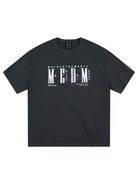 MEDM Vintage Logo Typography Cotton T Shirt in Gray