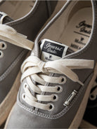Soda Retro Canvas Low Top Sneakers in Gray - Detail