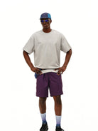 FPA Quick Dry Polka Dot T Shirt in Gray - On Male Model
