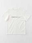 Random Piece Script Letter Print Cotton T Shirt in White