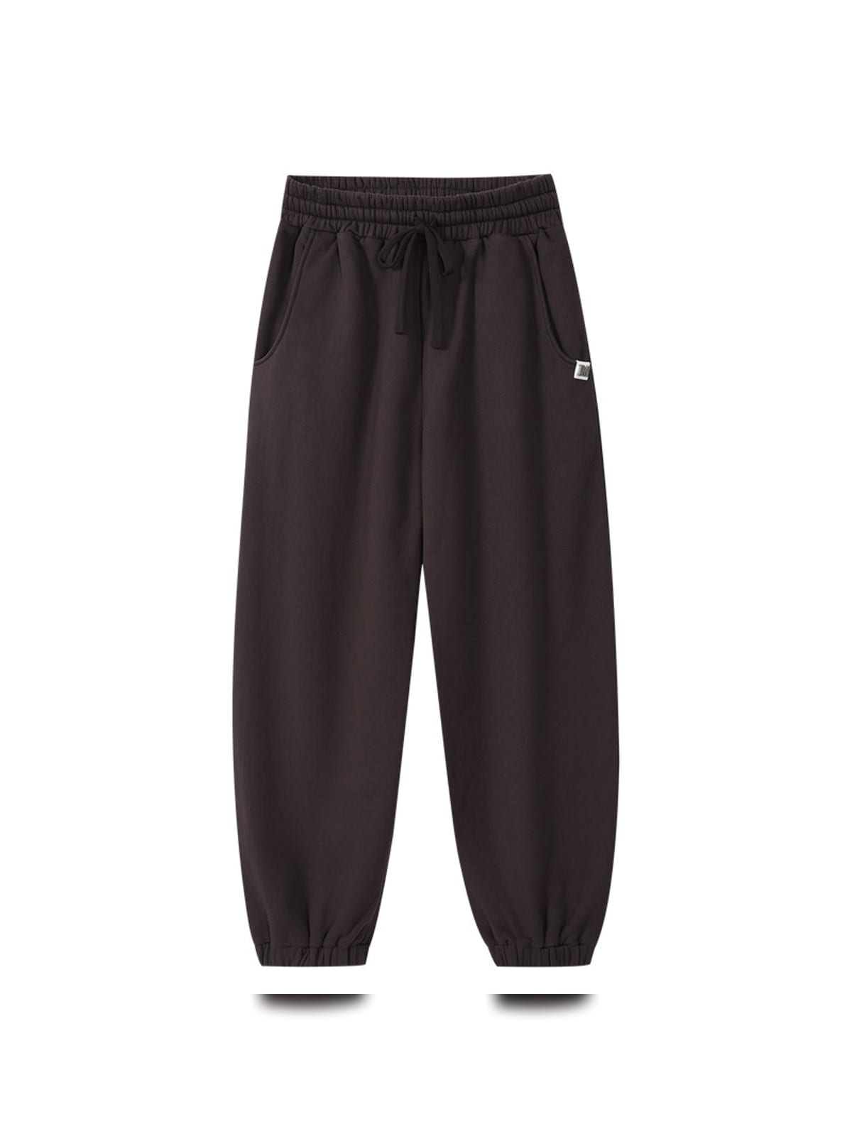 MEDM Cotton Drawstring Sweatpants in Brown