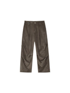 MEDM Wide Leg Parachute Cargo Pants in Brown