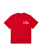 MEDM Half Sleeve Cotton Logo T Shirt in Red